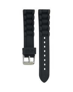 Aviator Rubber Black Original Watch Strap 18/16mm