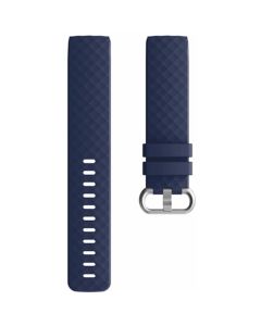 For Fitbit Charge 3 Silicone Blue Original Watch Strap