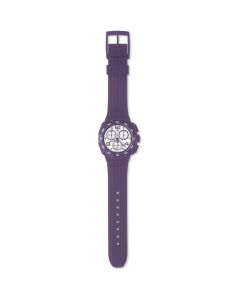 Swatch Chrono Plastic Purple Funk Watch SUIV400