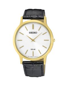 Seiko Solar Gents Leather Watch SUP872P1