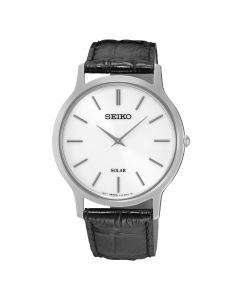 Seiko Solar Gents Leather Watch SUP873P1