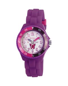 Tikkers Butterfly Time Teacher Kids Silicone Watch TK0041