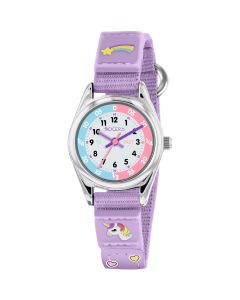 Tikkers 3D Unicorn Time Teacher Kids Canvas Watch TK0148