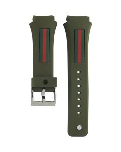 Gucci 137.1 XXL Rubber Khakhi Original Watch Strap YDA16610