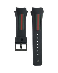 Gucci 137.1 XXL Rubber Black Original Watch Strap YDA16637