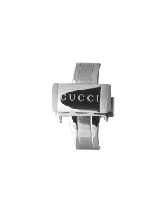 Gucci 136.2 Rubber strap Stainless Steel Silver Original Watch Buckle YDA19077
