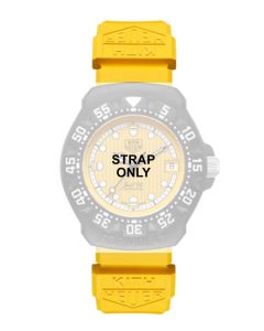 TAG Heuer Formula 1 / Kith Rubber Yellow Original Watch Strap BT0007