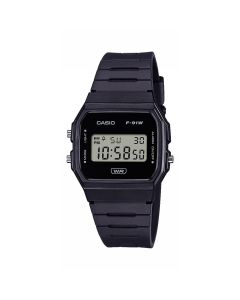 Casio Vintage Unisex Resin/Rubber Watch F-91WB-1AEF