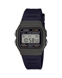 Casio Vintage Unisex Resin/Rubber Watch F-91WM-3AEF