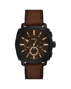 Fossil Machine Gents Leather Watch FS6101