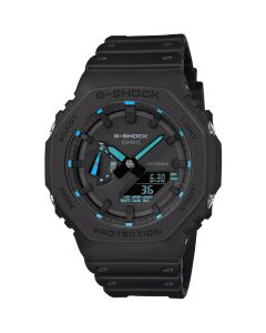 Casio G-Shock Octagon Utility Black Series Gents Resin/Rubber Watch GA-2100-1A2ER