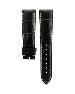 Longines 21/19mm Conquest Heritage Genuine Alliagtor Leather Black Original Watch Strap L682120178