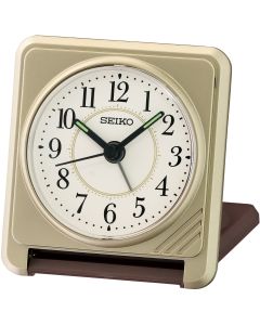 Seiko Analogue Travel Alarm Clock Clock QHT015F