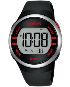 Lorus Digital Unisex Silicone Watch R2335NX9