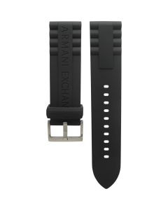 Armani Exchange  Rubber Black Original Watch Strap SAX1226