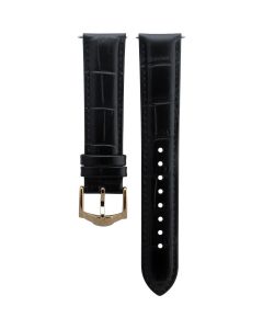 Rotary 20mm/18mm Leather Black Original Watch Strap SGS02942_01_A