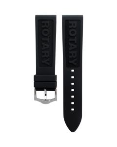 Rotary 22mm/20mm Rubber Black Original Watch Strap SGS03023_04