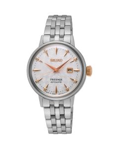 Seiko Presage Cocktail ‘Clover Club’ Diamond Twist Ladies Bracelet Watch SRE009J1