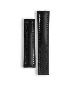 Breitling Compatible Leather Black Original Watch Strap 22mm/18mm STR101223