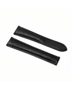 Cartier Compatible 17/16mm Replacement Brown Leather Strap for Deployment Buckle