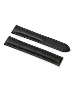 Cartier Compatible 19/16mm Replacement Brown Leather Strap for Deployment Buckle