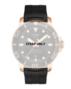 Tissot Seastar Rubber Black Original Watch Strap T603043455