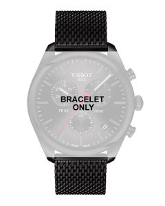 Tissot PR100 Chronograph Black PVD Steel Black Original Watch Mesh T605040721