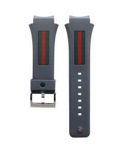 Gucci 137.1 Rubber Grey Original Watch Strap YDA16705