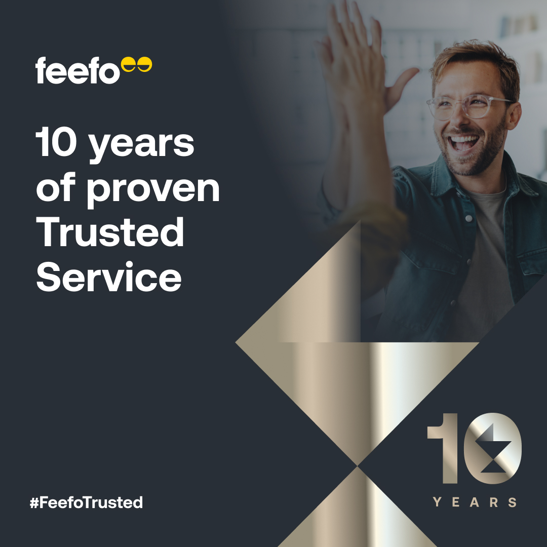 Feefo 10 years of Excellence award